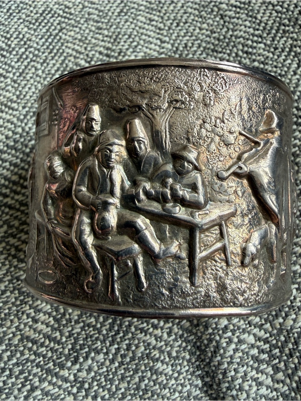Vintage Danish Tavern Hand Cuff- Stamped & Rare!